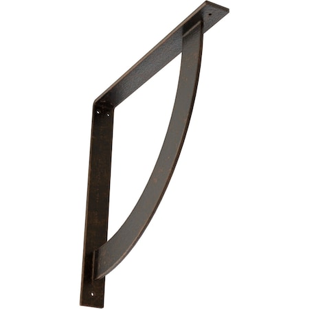 Ekena Millwork Bulwark Steel Bracket, Antiqued Bronze 2"W x 18"D x 18"H BKTM02X18X18BUABZ